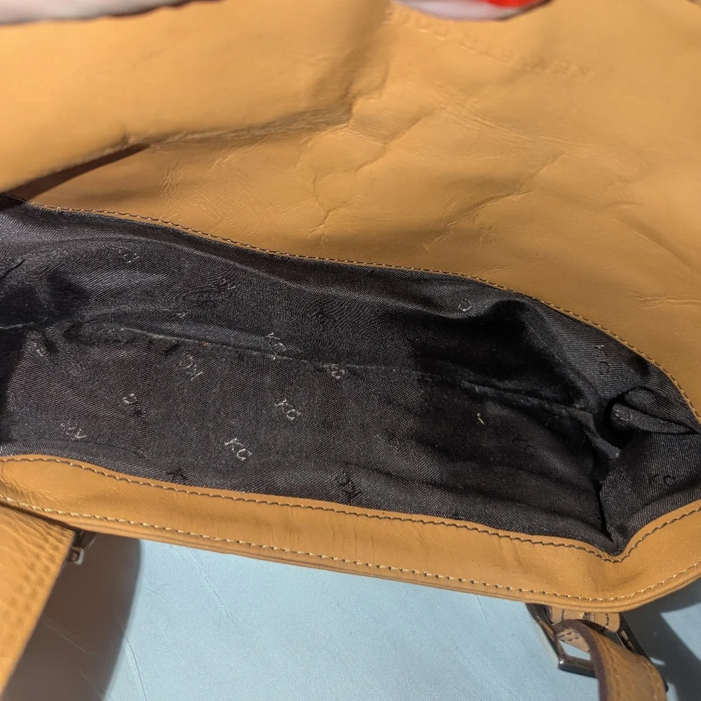 Kenneth Cole Vintage Y2K Brown Leather Shoulder Bag